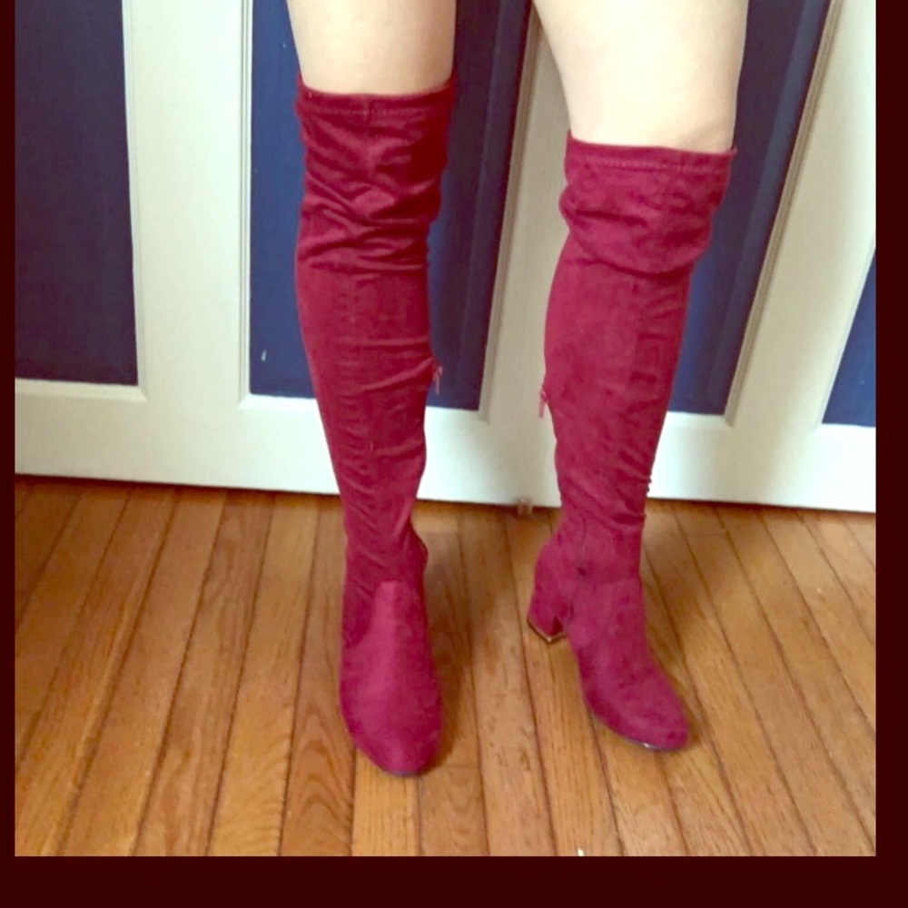High knee boots